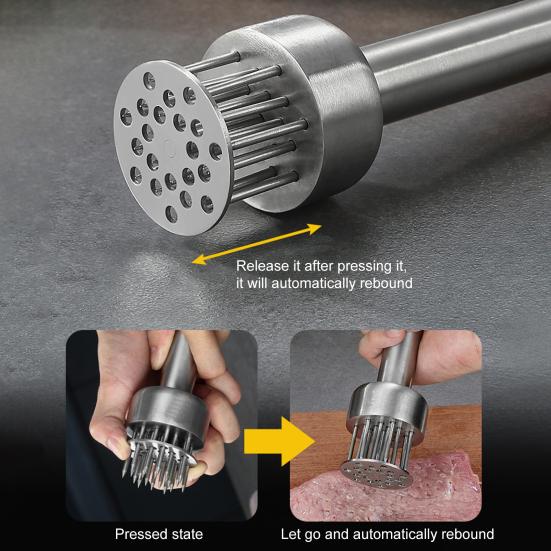 Мясорубка Yousheng, ультраострая игла, антипригарное покрытие, нержавеющая сталь 304, сокращает время приготовления, размягчитель курицы для домашнего хозяйства