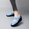 Женские прогулочные слипоны, ортопедические женские туфли-лодочки на платформе для диабетиков, легкие тапочки на танкетке, женские повседневные тапочки