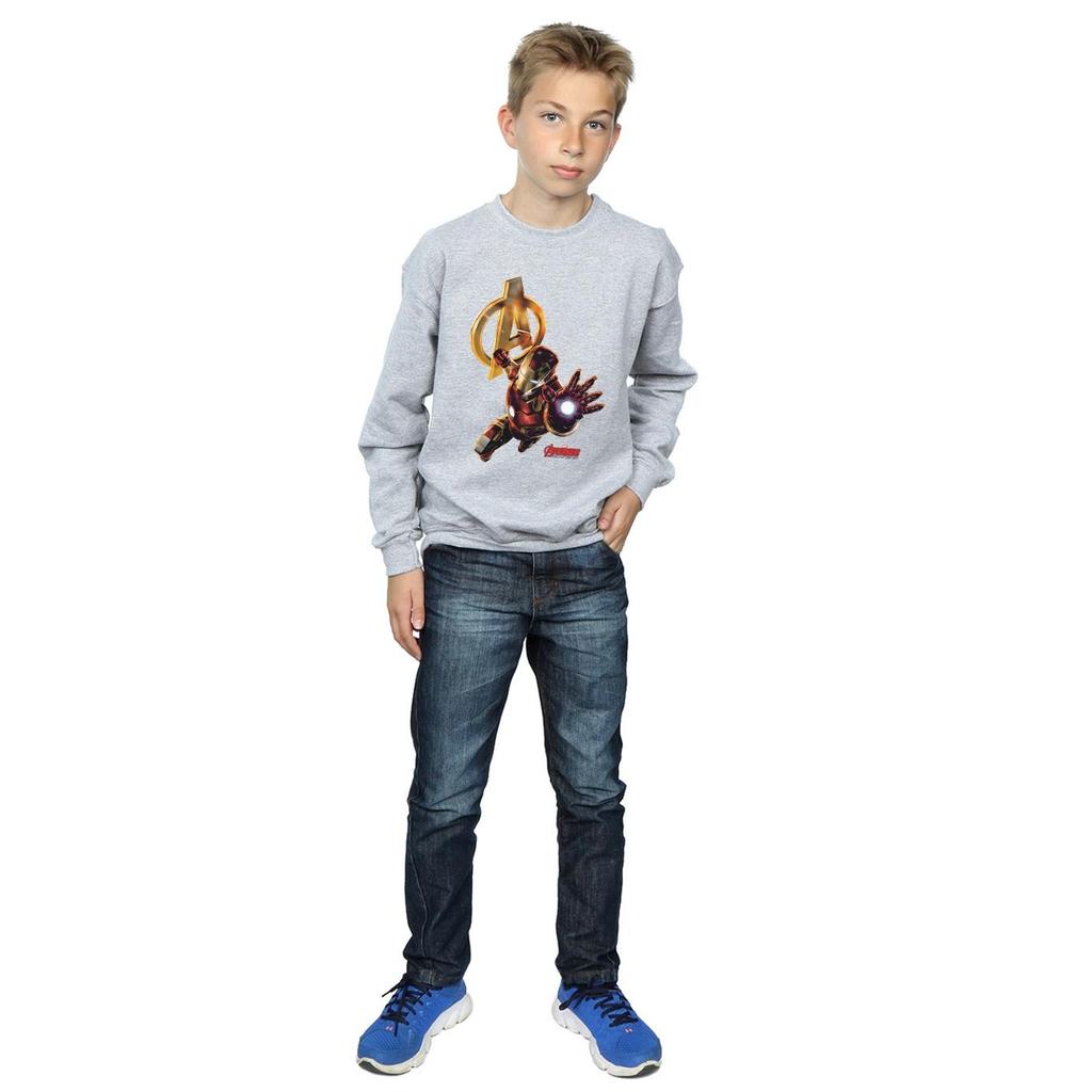 Marvel Boys Iron Man Pose Sweatshirt