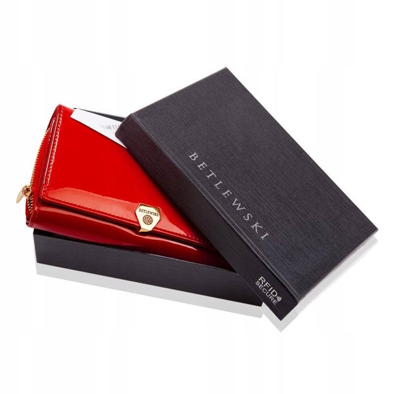 BPD-VS-513 RED Women' SHINY Wallet +CERTIFICATE
