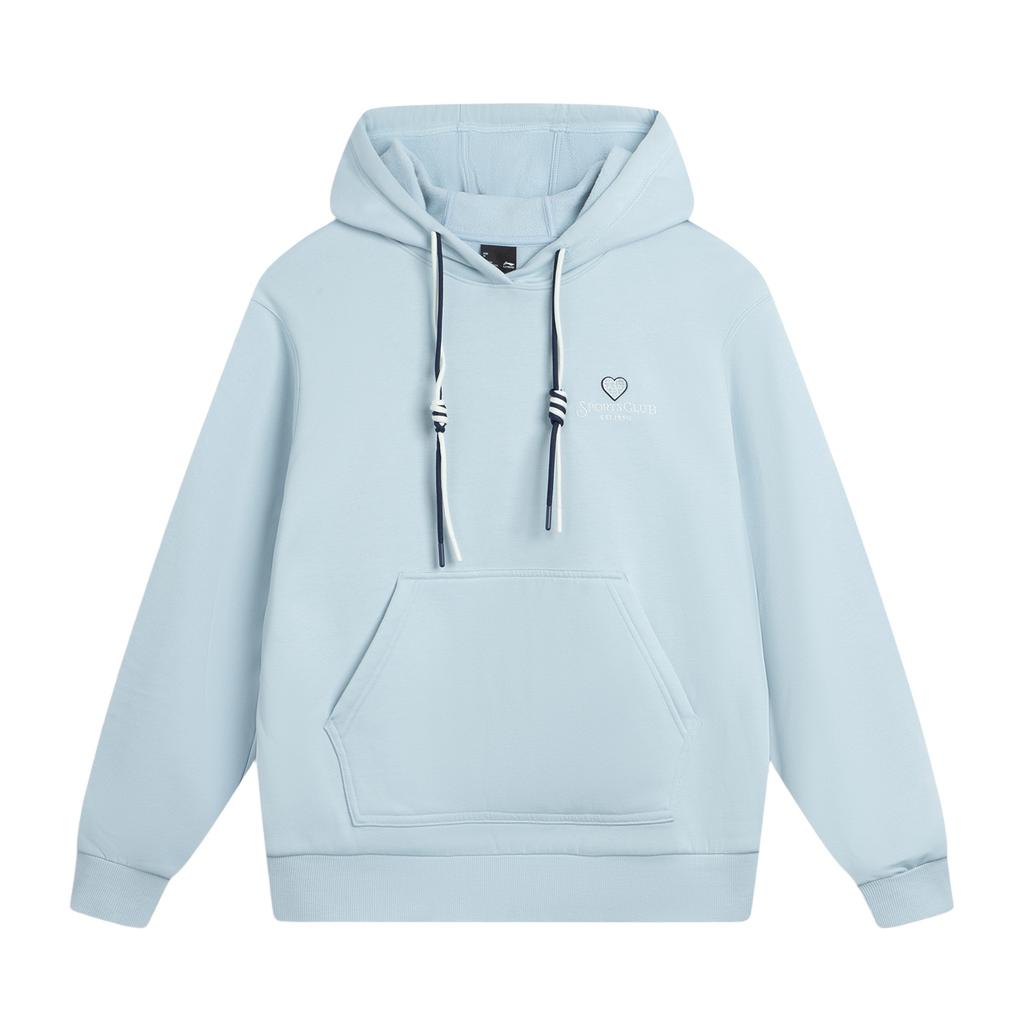 Li Ning Sports Lifestyle Series Loose Fit Hooded Graphic Embroidered Sweatshirt Women Sweatshirt AWDV988-4