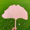 2Pcs Ginkgo Leaf Shape Handheld Fan, Decorative Leaf Hand Fan, Portable Lightweight Summer Cooling Fan, Party Favors for Men Women