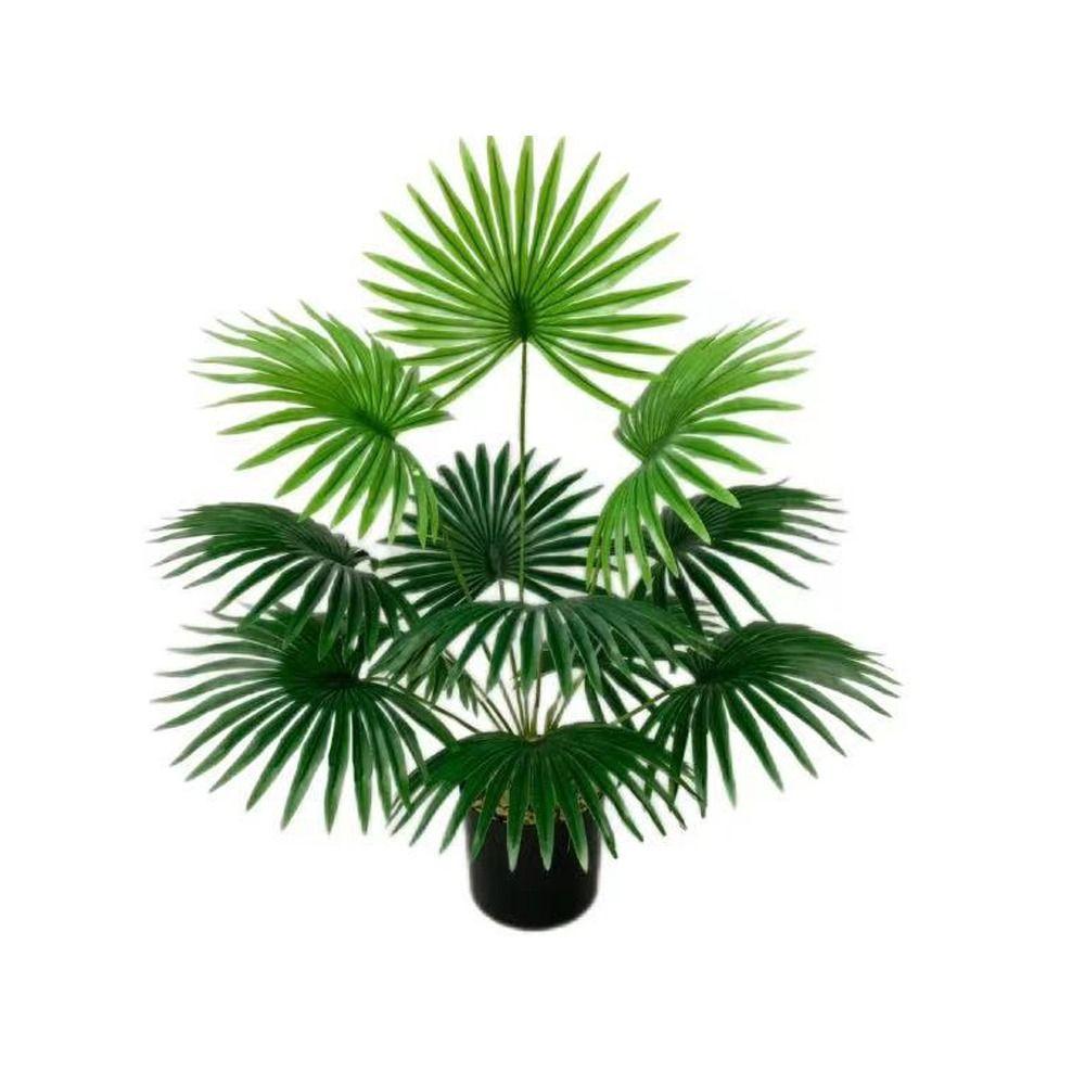 Большое искусственное веерообразное растение с 9-18 листьями, пальмовое искусственное растение, рождественский декор