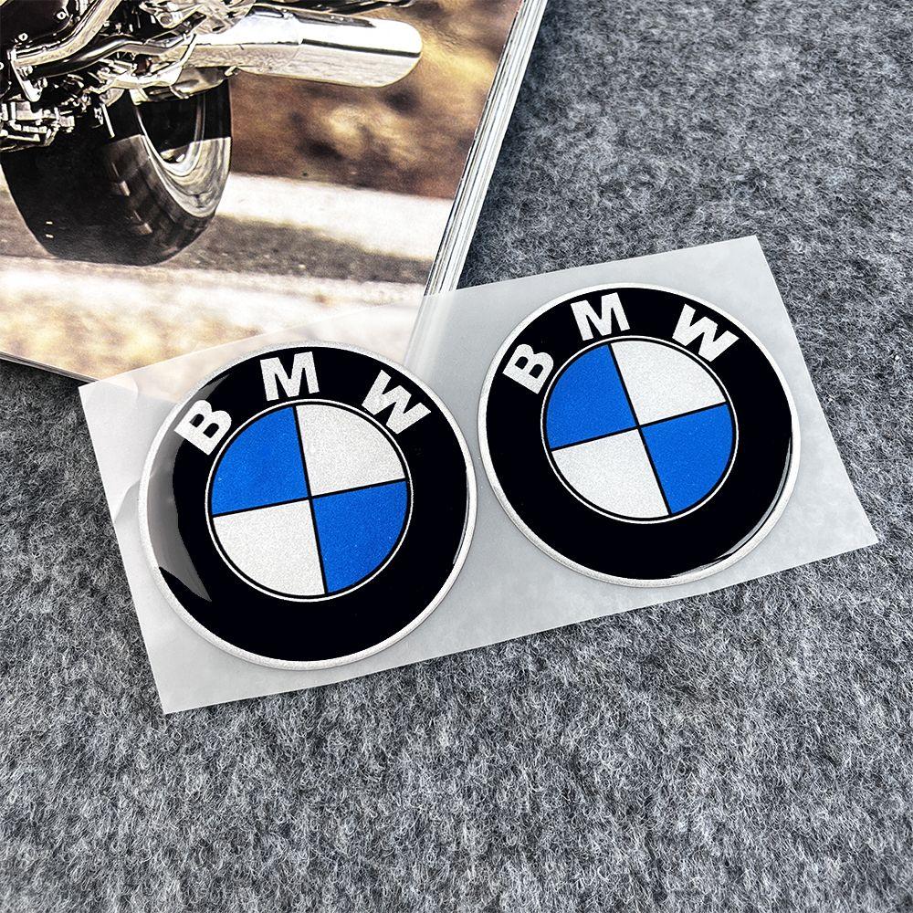 IQJD2 Car Steering Wheel Stickers Motorcycle Body Hub Decorative Sticker For BMW M Power Performance For BMW 50th Auto Car Accessory