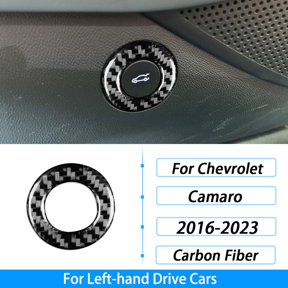 Для Chevrolet Camaro 2016 2017 2018 2019 2020 2021 2022 2023 Накладка-декор из настоящего углеродного волокна Аксессуары для интерьера автомобиля Наклейка