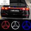 9.5см АБС Светодиодная Подсветка Значок Автомобиля Эмблема Задней Крышки Багажника Аксессуары для Mercedes Benz S350 S300L S A B C E Класса GLA GLK