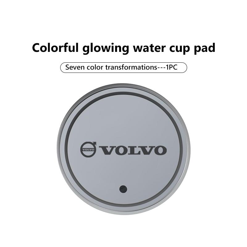 For Volvo 2pcs Suede Car Coaster Water Cup Drink Holder Anti-Slip Pad XC90 V90 V60 XC60 S80 S60 S90 C40 XC40 V70 XC70