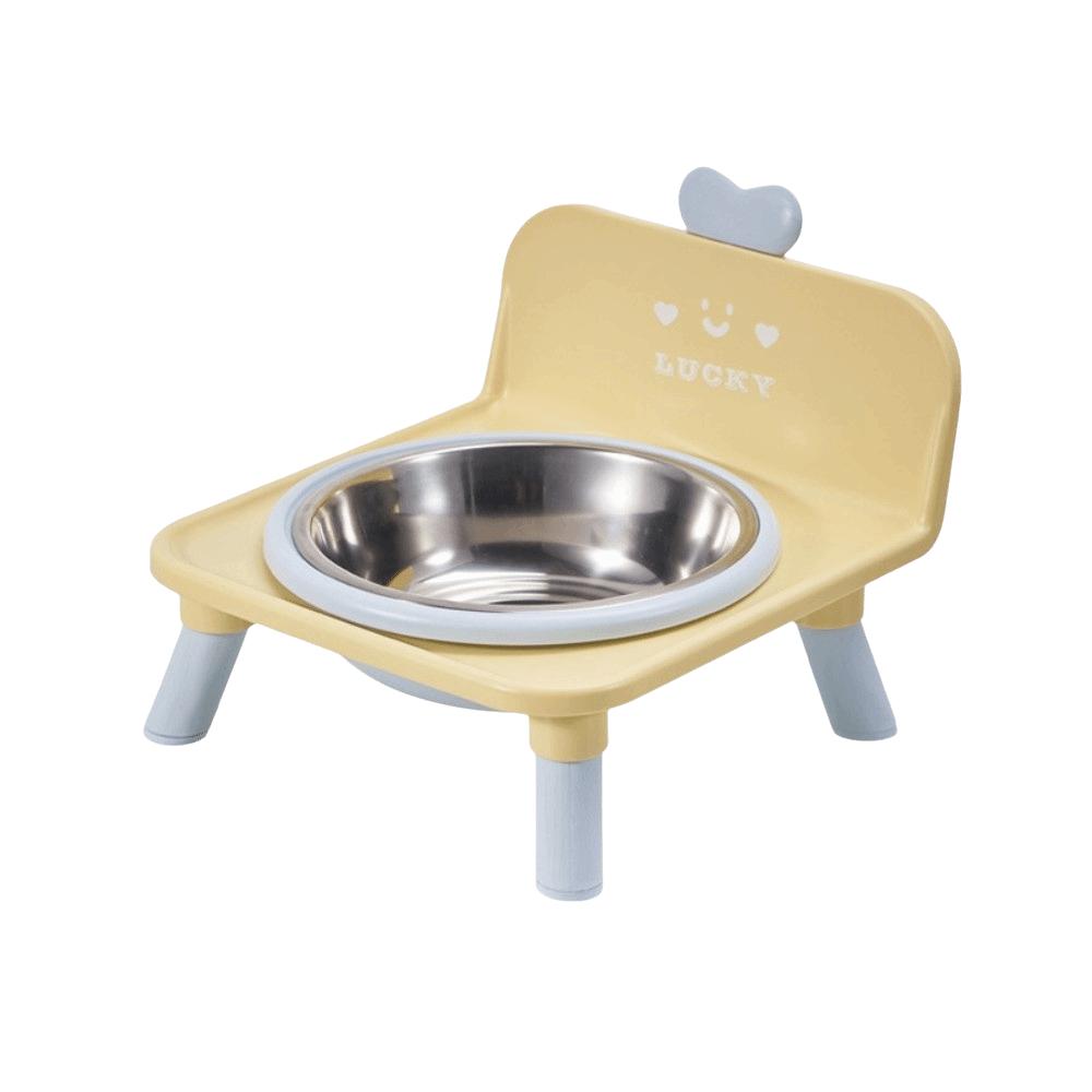 Anti-slip Dog Water Bowl High-foot Elevated Pet Feeder Love-heart Pet Cat Bowl Indoor Use