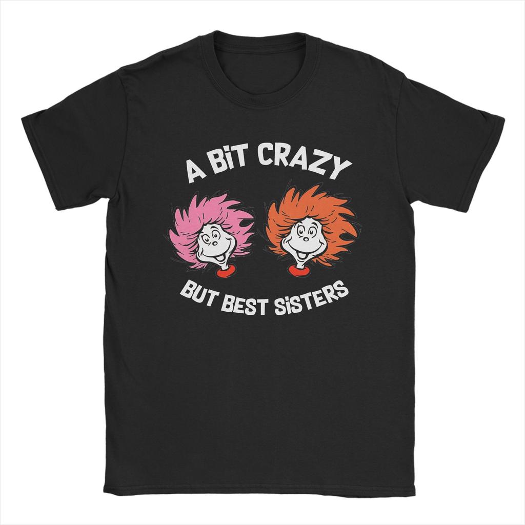 Unisex Women Graphic Printed Cartoon Thing 1 Thing 2 Buddies reading day  Tee T Shirt Cotton  Tshirts Clothes
