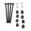 RC Car Axle Sleeve Set Front Rear Drive Shaft Sleeves with Screws Nuts for 144010 144002 124016 1240