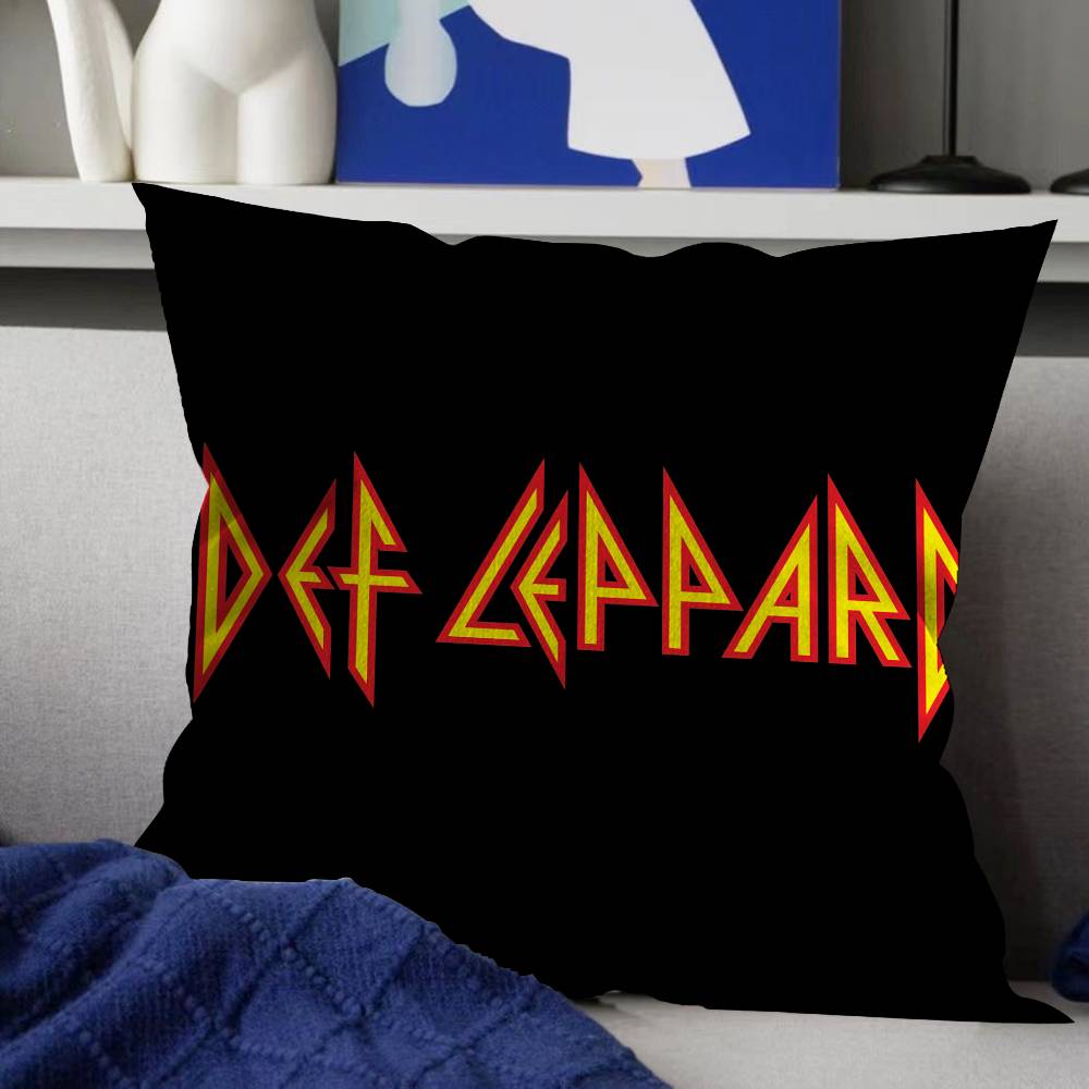 Classic Band Ddef LleppardS Maple Design Cushion Cover Happy Autumn Harvest Decor Holiday Decorati Pillow Cover