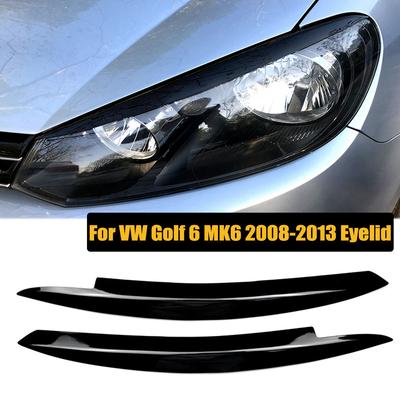 Веко для Volkswagen VW Golf 6 MK6 GTI GTR 2008-2013, передняя фара, крышка для бровей, наклейка на крышку автомобиля
