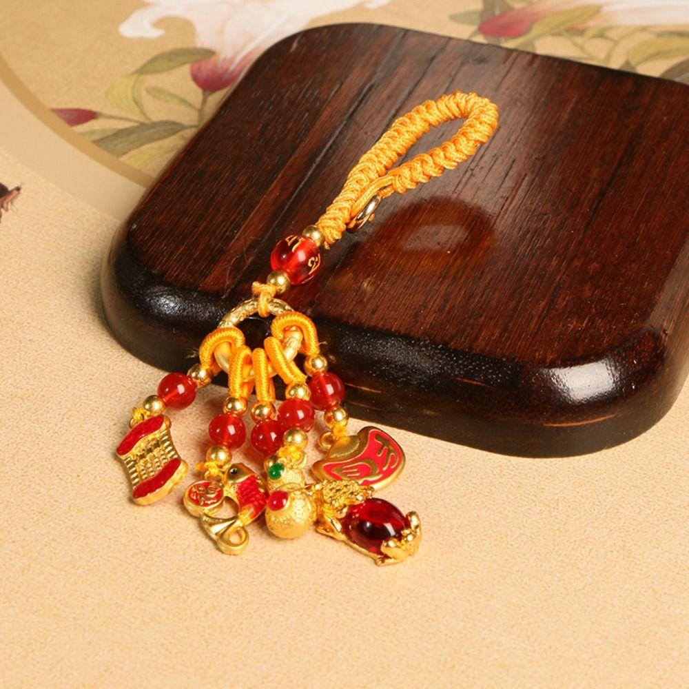 Маленький кулон Автомобильные ключи Подвески Тыква Брелок Ремешок Творческий Плутос Счастливый брелок Телефон Подвеска