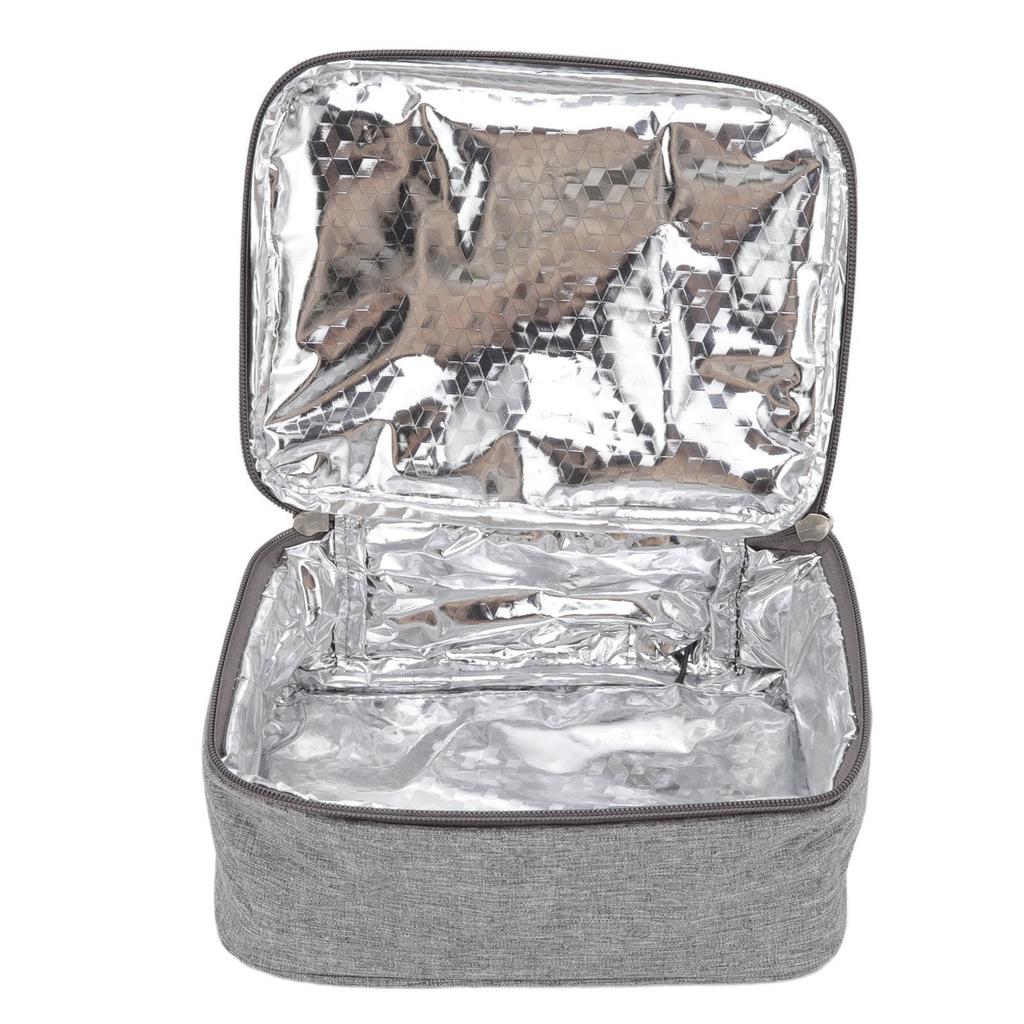 Портативная печь с подогревом через USB, легкая очистка, материал из ткани Оксфорд, подогреваемый ланч-бокс для офисных поездок