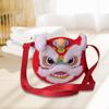 Chinese Year Red Crossbody Bag Embroidery Plush Shoulder Versatile Portable Stylish Lunar