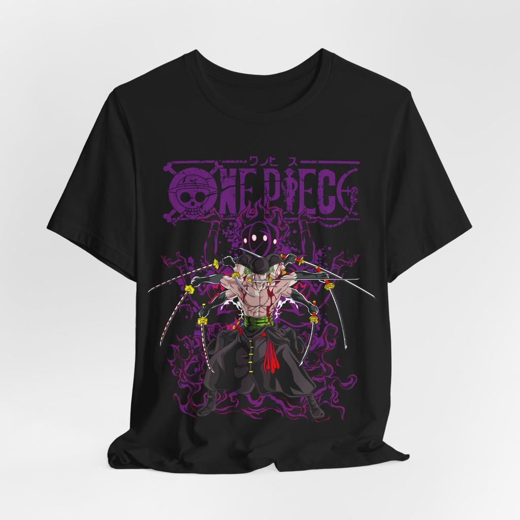 Anime-Inspired Zoro Unisex Short Sleeve T-Shirt Mens Womens Tees Top Tee Tops - Perfect for Fans, Casual Wear