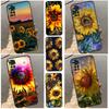 Красивый желтый чехол с подсолнухом для Xiaomi Redmi Note 12 11 10 8 9 Pro 11S 10S 9S 8T Чехол для Redmi 10 10C 9A 9C 9T