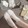5 Pairs/Lot Summer Short Women White Socks Low Tube Cool Socks Set Cute Print Ankle Foot Cover Fashion New Kawaii Sock