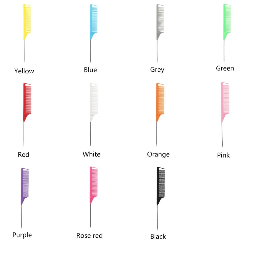 Расческа для укладки волос с тонкими зубцами и острым хвостом, антистатическая профессиональная расческа для волос, парикмахерская