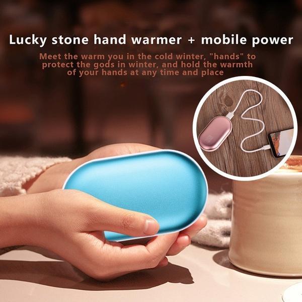 2 в 1 мини-портативная грелка для рук Power Bank карманная грелка перезаряжаемая двусторонняя грелка для рук с подогревом
