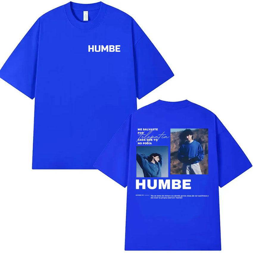 Singer Humbe Dueno Del Cielo Tour 2026 Graphic TShirt Mens Hip Hop Pop Fans Fashion Oversized Cotton T Shirt Gothic Streetwear