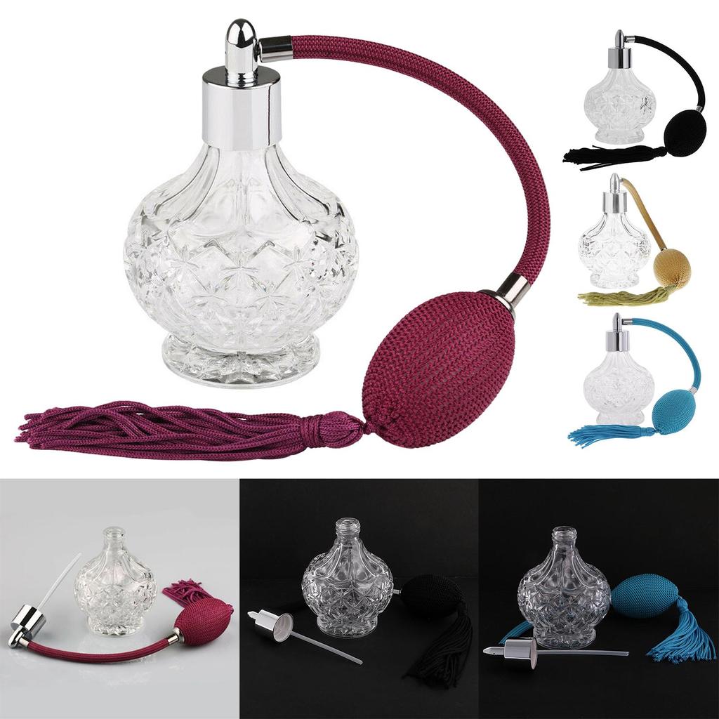 Стеклянный флакон для духов Refill Classic Sprayer Пустой флакон с длинной кисточкой Vintage