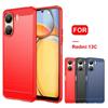 Чехол из углеродного волокна для Xiaomi Redmi 13C, мягкая силиконовая задняя крышка для телефона Redmi 13C 13 C, противоударный чехол