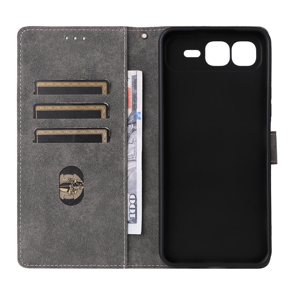 For Infinix Smart 10 Plus Case Wallet RFID Blocking PU Leather Phone Cover Stand with Strap