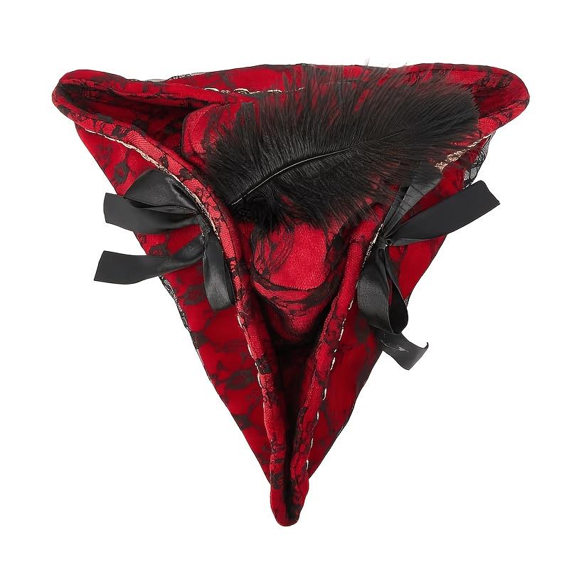 1Pc Halloween Lace Trimmed Women'S Pirate Hat, A Costume Accessory For Pirate Role-Playing Photography And Halloween Gifts