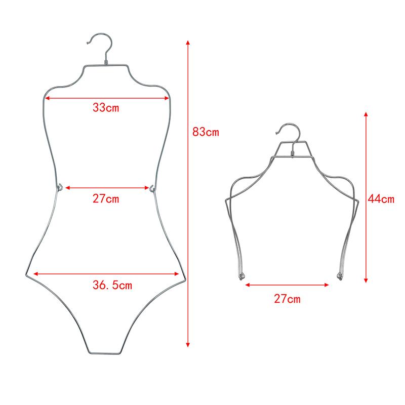 Вешалка для купальника из металлической проволоки, вешалка для бикини в форме тела, складная вешалка для хранения нижнего белья, вешалка для гардероба