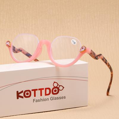 Очки для чтения в полурамке с бриллиантами, антисиний свет, пресбиопия, оптические линзы для чтения, кошачий глаз, мужские очки для чтения при гиперметропии и женщинах +1,0 +1,5