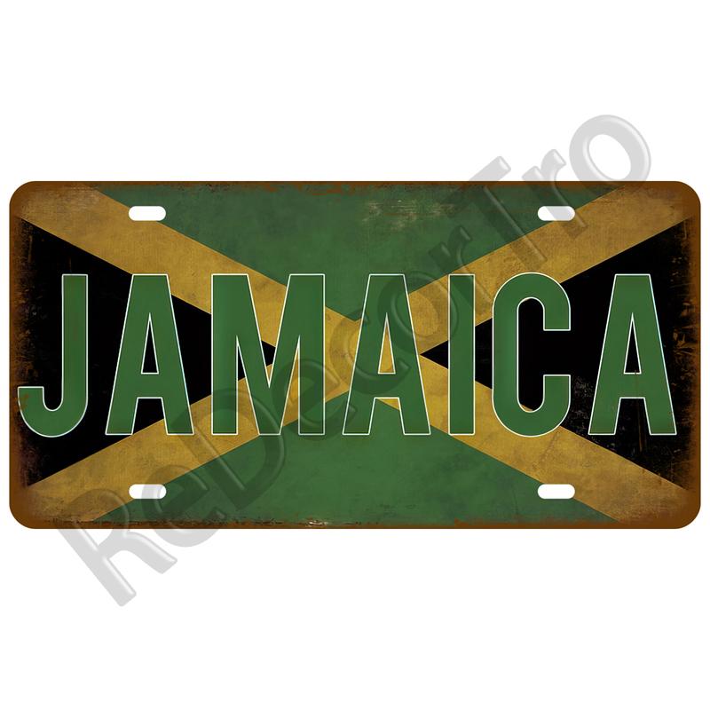 Metal Sign Germany USA Country Flag Tin Sign Plaque France Israel Spain Tinplate Plate For Wall Home Restaurant Craft Bar Decor