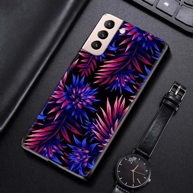Чехол для Samsung Galaxy S21 S20 S10 S9 S8 Plus Ultra 5g S10lite S10e S7edge S20 S21 Fe, винтажный чехол с банановым листом и цветком