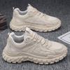 2025 Autumn Dad Shoes Mesh Breathable Wear-resistant Casual Shoes Non-slip Tire Sole Sports Running Shoes Men's Shoes