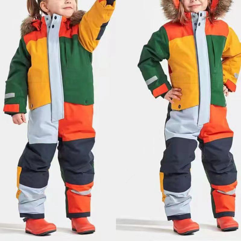 Kid Girls Ski Sets Snowboard Coat Pant Waterproof Windproof Warm Children Outdoor Sportwear Snowboard Skiing Boys