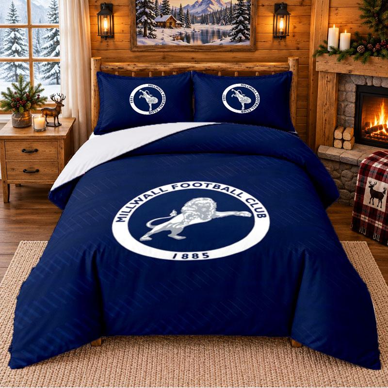 Millwall Pattern Bedding 3Pcs Set Bed Sheet And Pillowcases For Indoor Bedroom