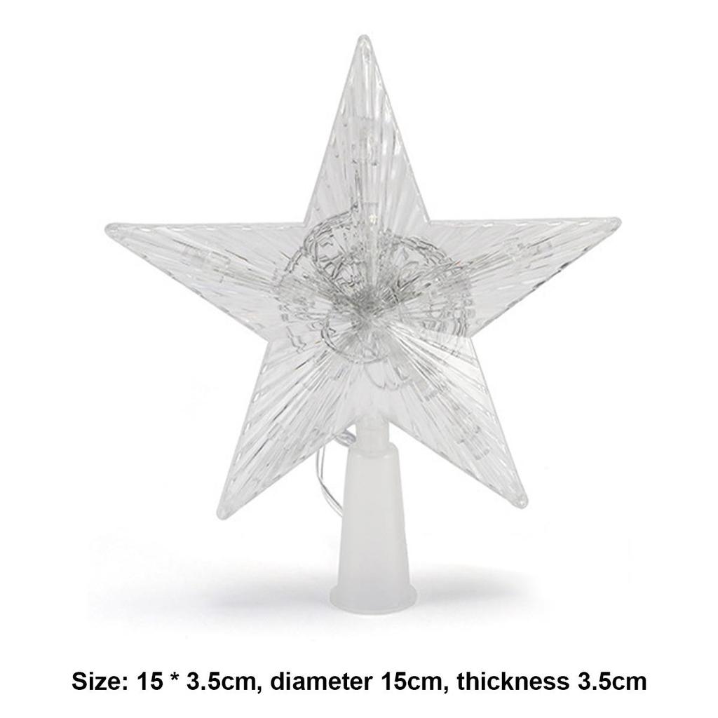 Рождественская елка верхние огни светодиодные звезды EU Plug для вечеринок звезды украшения многоцветный топпер уличный 220v орнамент