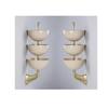 Rare 3-Arm Italian Wall Sconces – Stilnovo Style Mid-Century Modern Light Fixtures