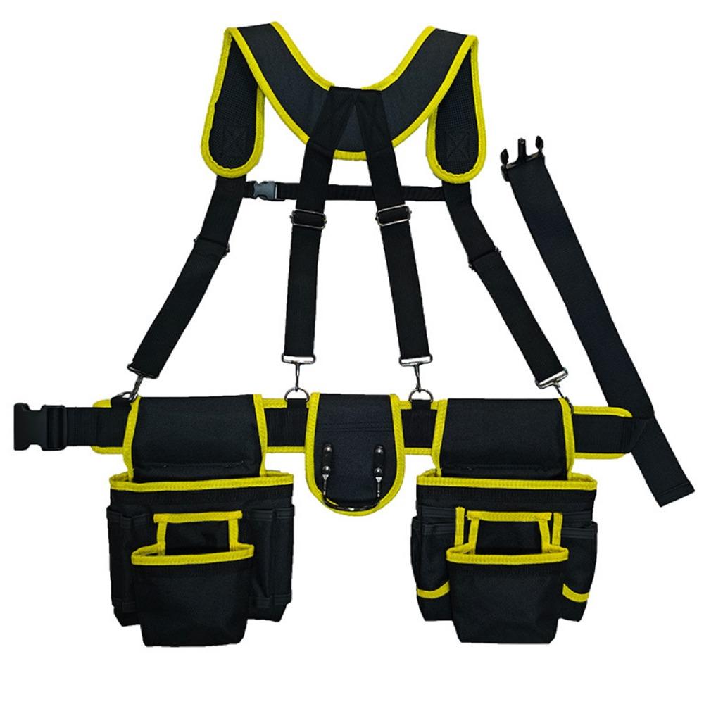 Large Capacity Woodworking Tool Belt Adjustable Design Multi Functional Tool Belt Carpenter Work