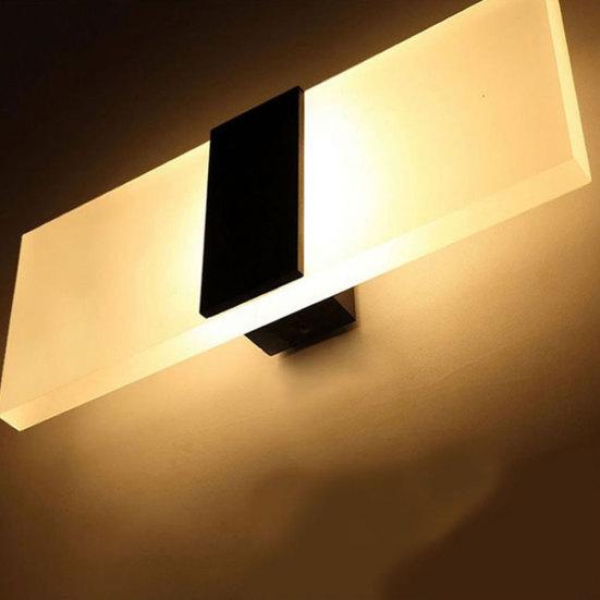 LED Wall Light Modern 3W Rectangular Acrylic LED Wall Sconces Light Bedside Decoration Lamp