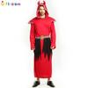 Western Halloween Ghost Costume Adult Male Evil Satan Costume Red Devil Robe Ghost Party Costume