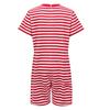Thigh-Length Anti-Strip Romper for Kids: Invisible Back Zip, Breathable Short Sleeve, Ideal for Sensory & Behavioral Care