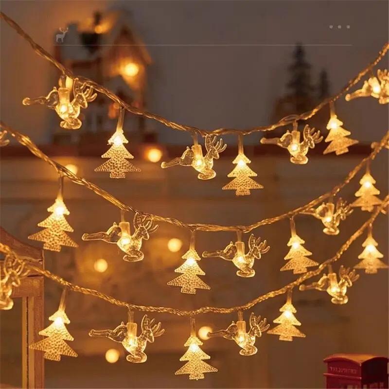 3M 2025 Christmas Decoration for Home Christmas Lights Snowflake String Lights Fairy LED Lamp New Year 2026 Tree Garden