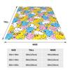Cute Duckling Cartoon Flannel Blanket For Bed Sofa Soft Plush Blanket