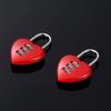 Cute Heart Shape Love Lock Rotary Number Padlock Household Accessories
