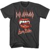 Def Leppard Men's Shirt Love Bites Lips Vintage Music Graphic Tee