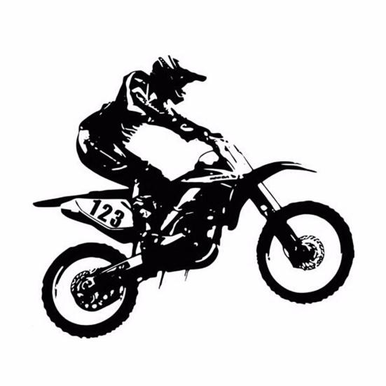 Motorcycle Decor Car Truck Window Decals Self-Adhesive Vehicle Sticker