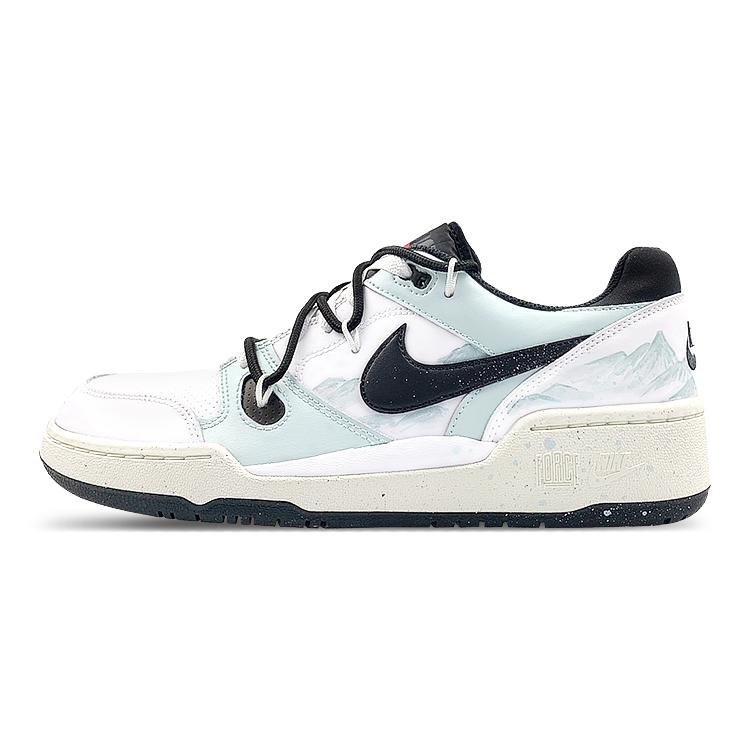 Nike Кеды для скейтборда Full Force Низкие Мужские Черно-бело-зеленые FB1362-101(Team47-FFBOX)
