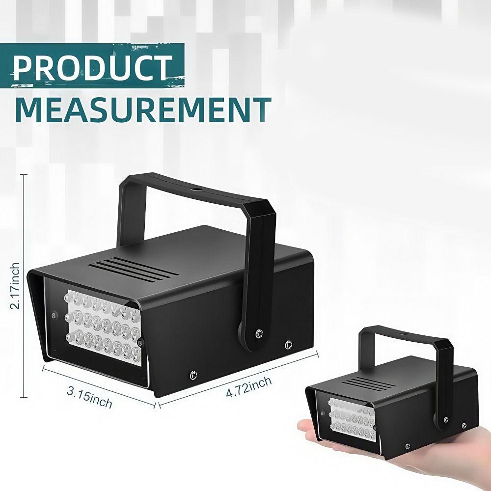 Adjustable Flash LED Strobe Light 24LED Stage Light Professional Strobe Party Lights  Party