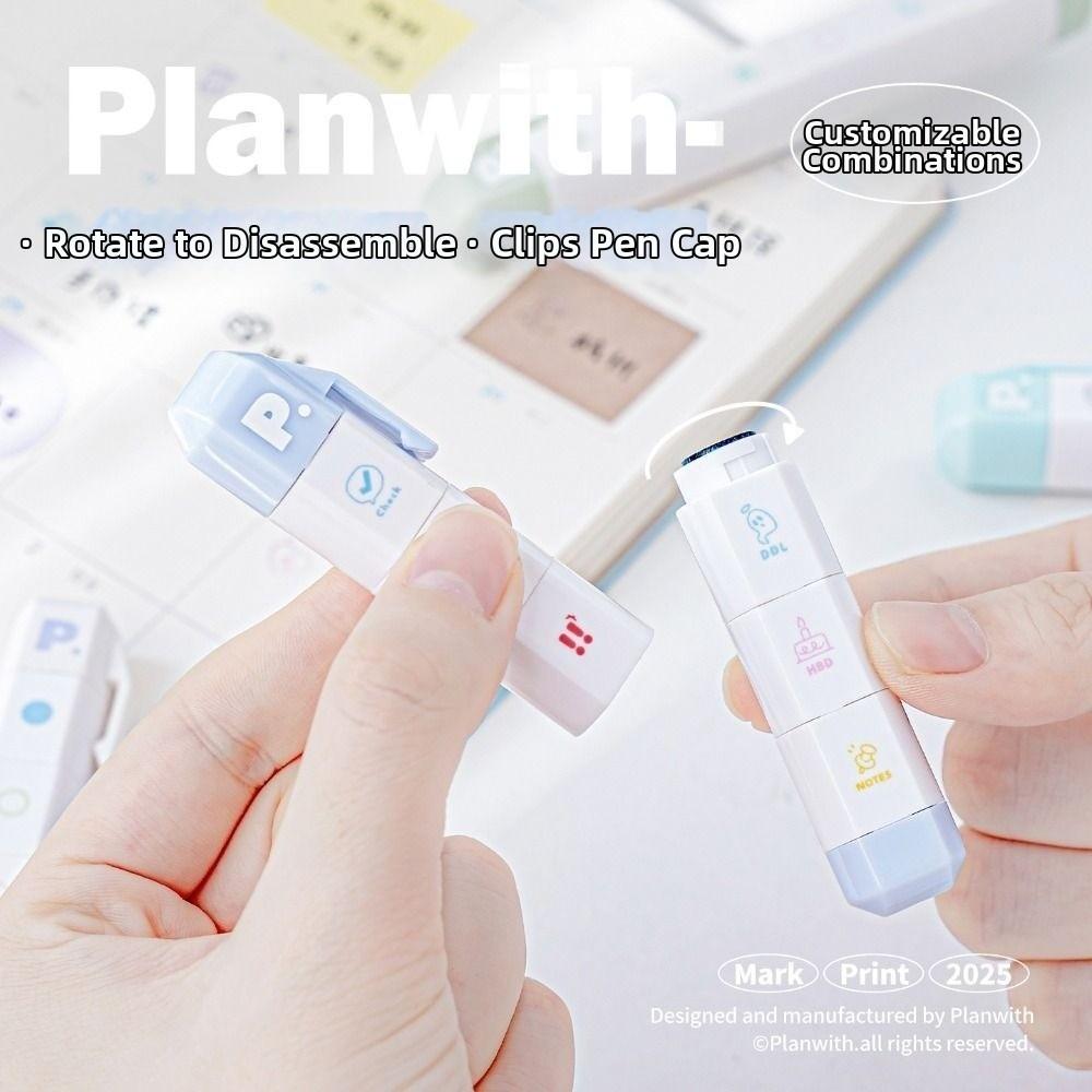 Cartoon To Do List Journal Stamp Detachable Diary Seal Cute Seal Pen  Kids Gift School Stationery